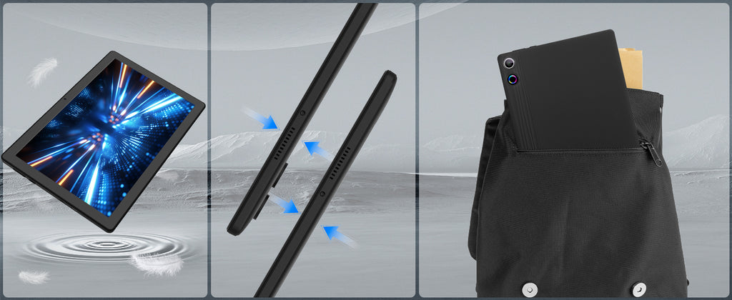 10Inch Tablet Android14 12GB RAM 64GB ROM Octa Core WiFi Dual Camera with Stylus Keyboard Mouse Headphones Case Computer PAD Set