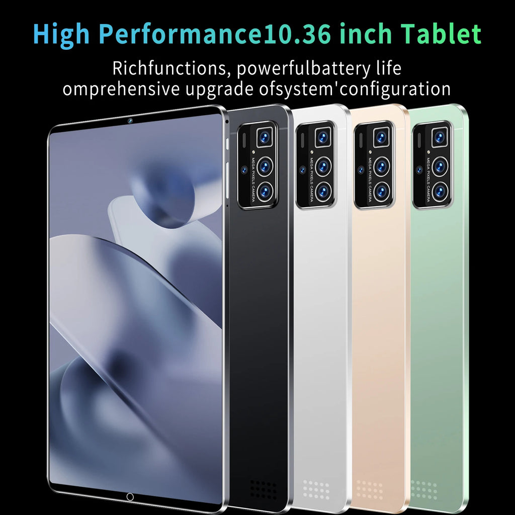 2025 New 5G Dual SIM Card Tablet Type-C Android 13.0  16GB RAM 1TB ROM  MTK6797 10.36-inch Tablet PC Dual Cameras  WiFi