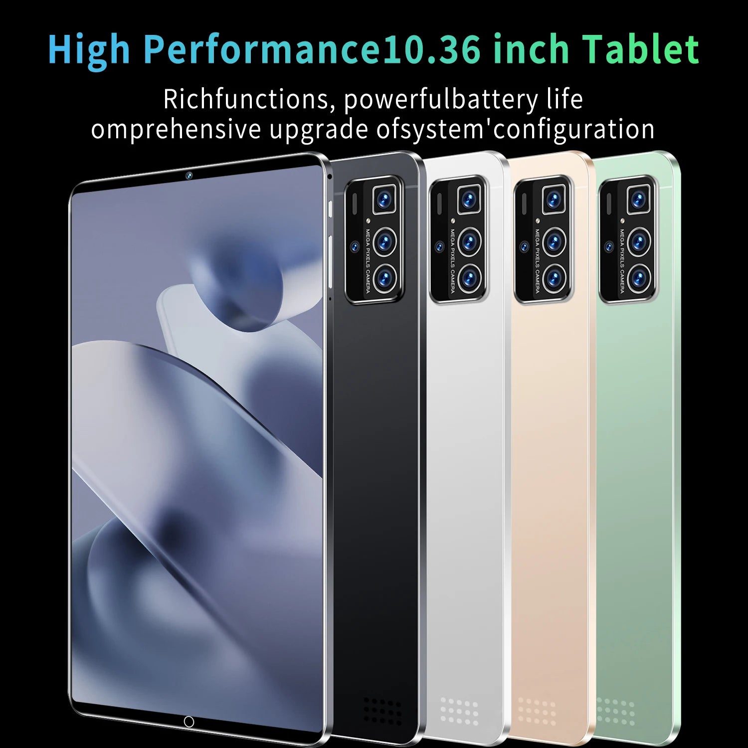 2025 New 5G Dual SIM Card Tablet Type-C Android 13.0  16GB RAM 1TB ROM  MTK6797 10.36-inch Tablet PC Dual Cameras  WiFi