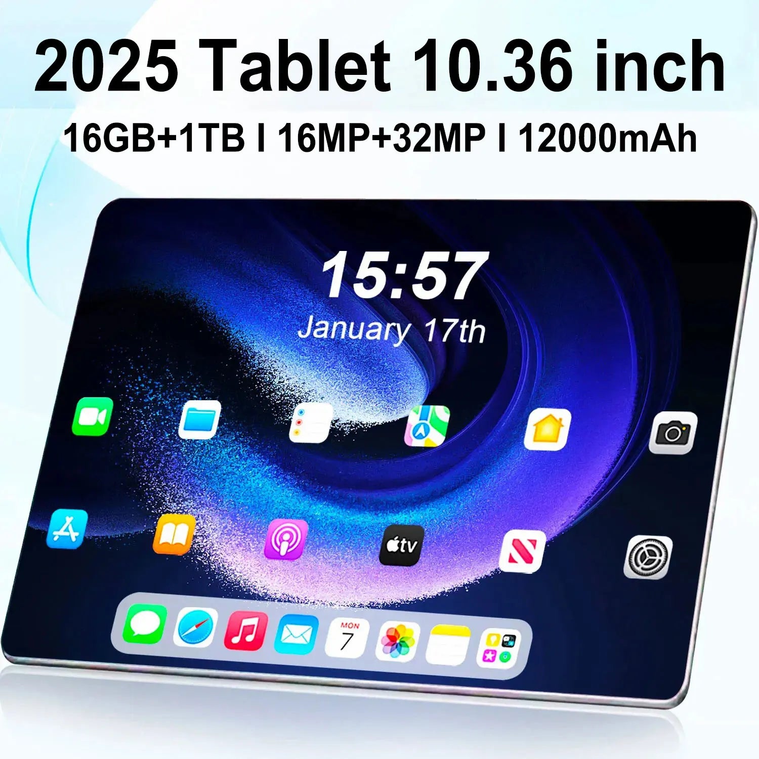 2025 New 5G Dual SIM Card Tablet Type-C Android 13.0  16GB RAM 1TB ROM  MTK6797 10.36-inch Tablet PC Dual Cameras  WiFi