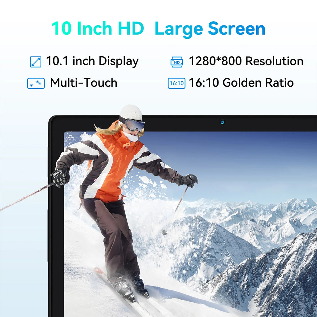 2025 NEW MB1001 Tablets 10.1" 1080P HD Display 2MP+5MP Camera 6GB RAM 64GB ROM 128GB Expandable 5000mAh Battery Android13 Pad PC