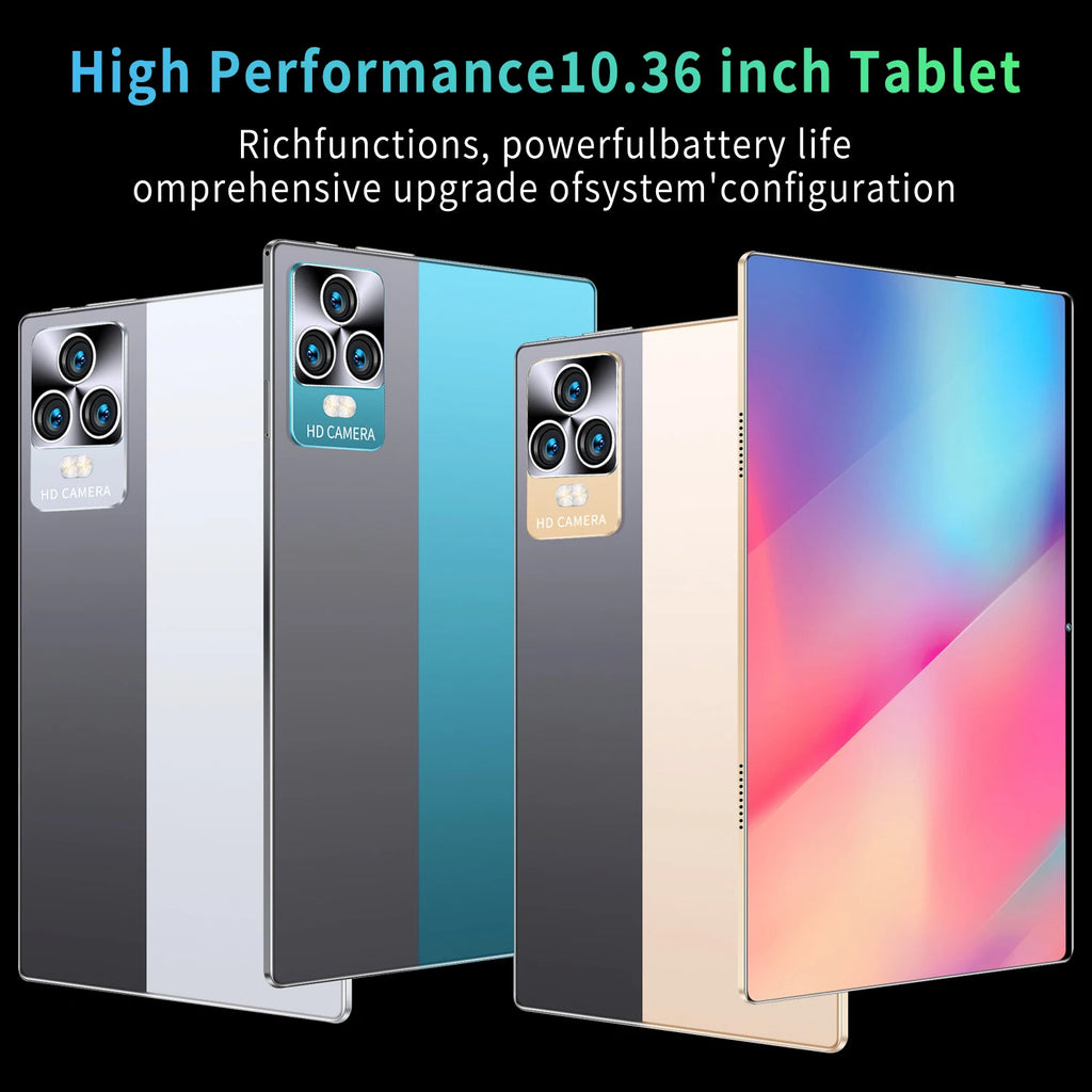 2025 New 5G Dual SIM Card Tablet Type-C Android 13.0  16GB RAM 1TB ROM  MTK6797 10.36-inch Tablet PC Dual Cameras  WiFi