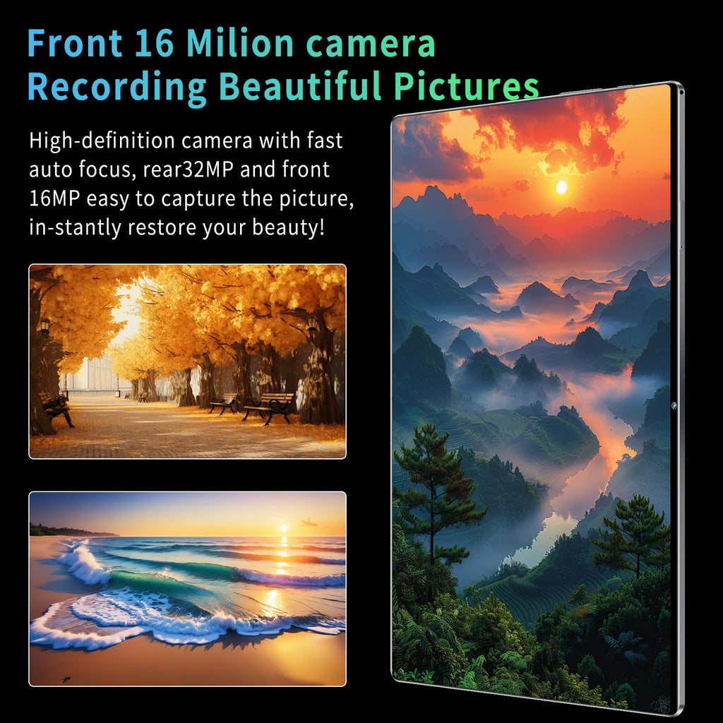 2025 New 5G Dual SIM Card Tablet Type-C Android 13.0  16GB RAM 1TB ROM  MTK6797 10.36-inch Tablet PC Dual Cameras  WiFi