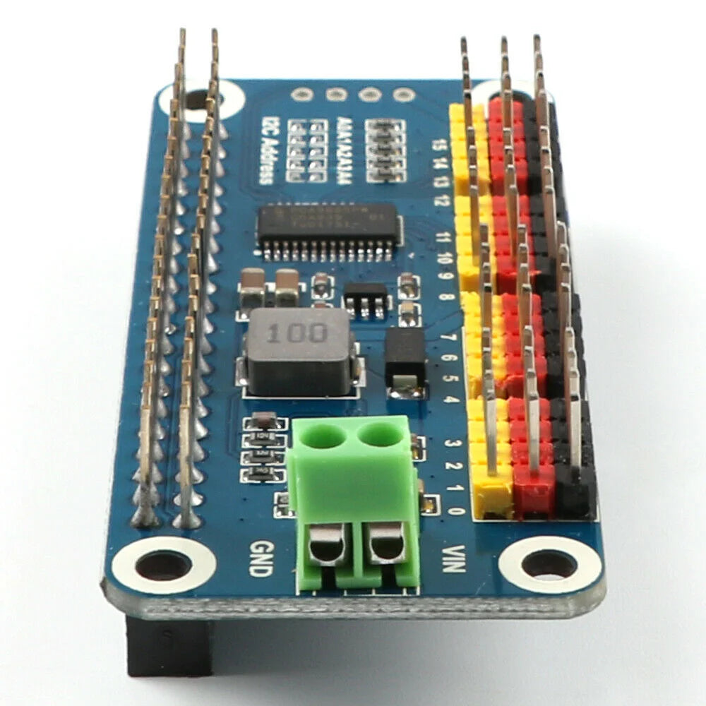 16-Channel PWM Servo Motor Driver Controller HAT for RasPi RPI Raspberry Pi Zero 2 W 3 4 5 Breakout Shield Expansion Board