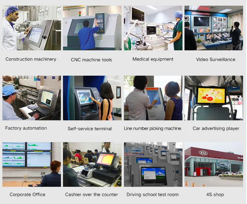 10" 12" 15 Inch Industrial Computer All In One PC Mini Tablet PC Panel With Resistive Touch Screen Intel Core i3 for Win10 PRO