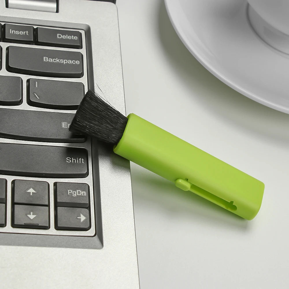 1PC Retractable Computer Cleaning Brush Car Cleaning Brush Air Conditioner Telescopic Keyboard Plastic Handle Wool Small Brush