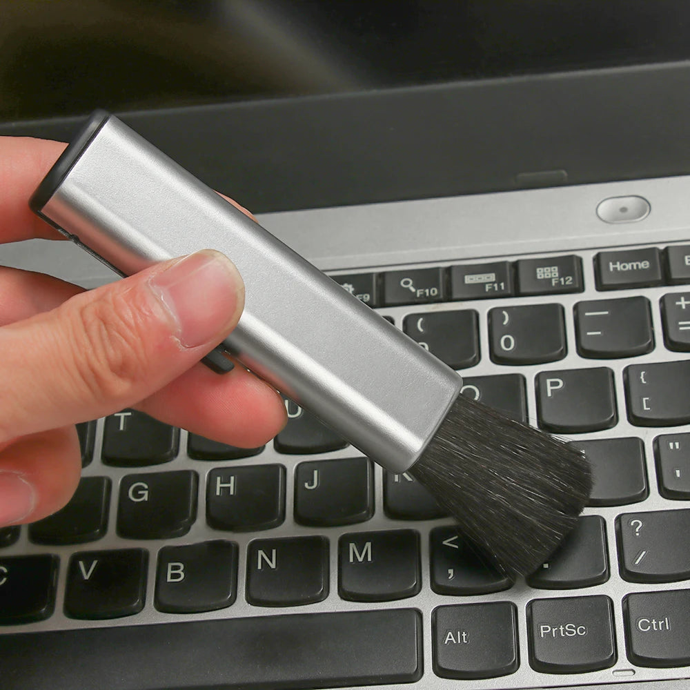 1PC Retractable Computer Cleaning Brush Car Cleaning Brush Air Conditioner Telescopic Keyboard Plastic Handle Wool Small Brush