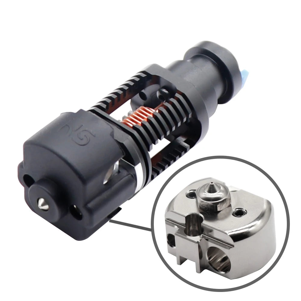 3D Printer Parts Red Lizard K1 V6 Hotend Assembled Plated Copper Hotend for Titan Voron Prusa I3 MK3 Extruder