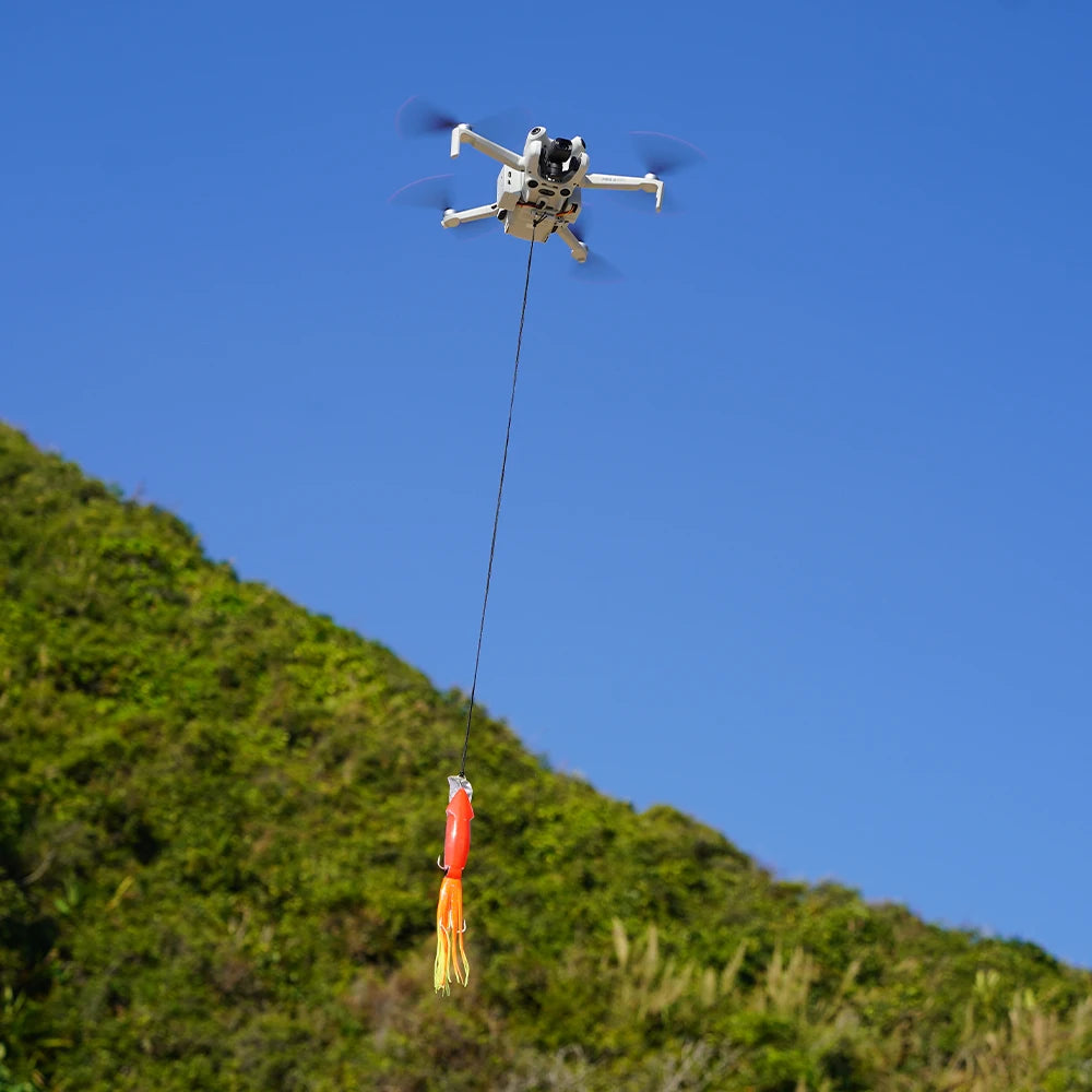 BRDRC Airdrop System for DJI Mini 4 Pro Drone Remote Thrower Casting Fish Bait/Giving Gifts/Emergency Rescue Drone Accessories