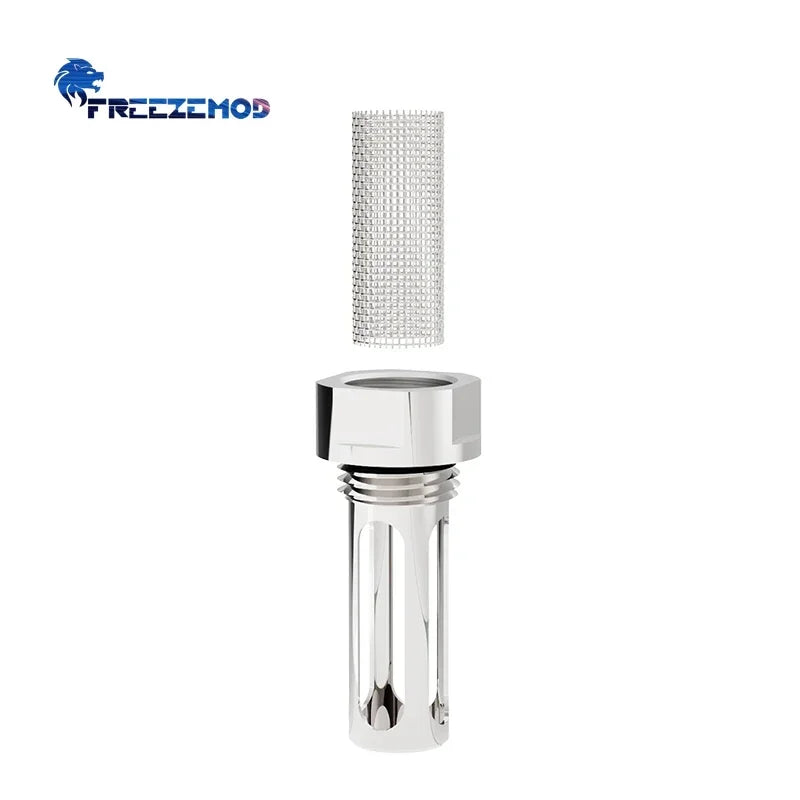 FREEZEMOD Computer Water Cooling Tank Built-in Filter, Reservoir Impurities Filtering Mesh