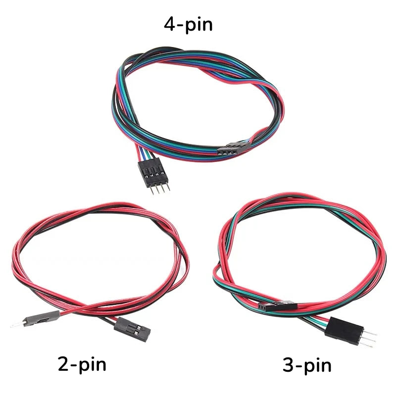 1/5pcs 2pin 3pin 4pin Male to Female Dupont Cable 70cm 3D Printer Dupont Cable Double-Head Terminal Jumper Wire Dual Headed Line