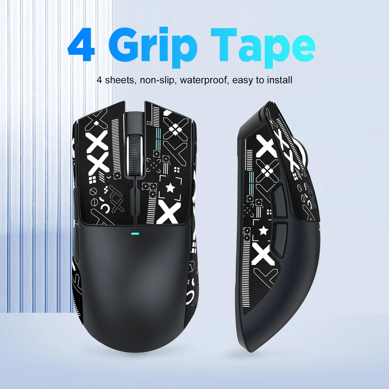 Gaming Mouse Sticker Anti-slip Waterproof and Easy to Install,Soft Touch and is Suitable for ATTACK SHARK X11/X6/X3/R1