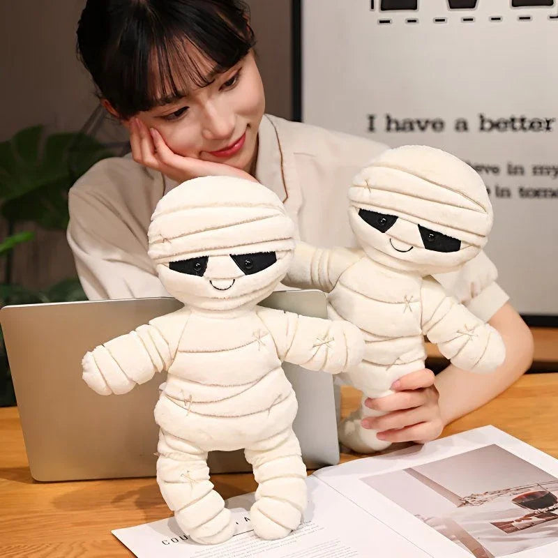 Cartoon Mummy Halloween Gift Plush Toy Kawaii Creative Devil Doll Giving Kids Birthday Holiday Gift