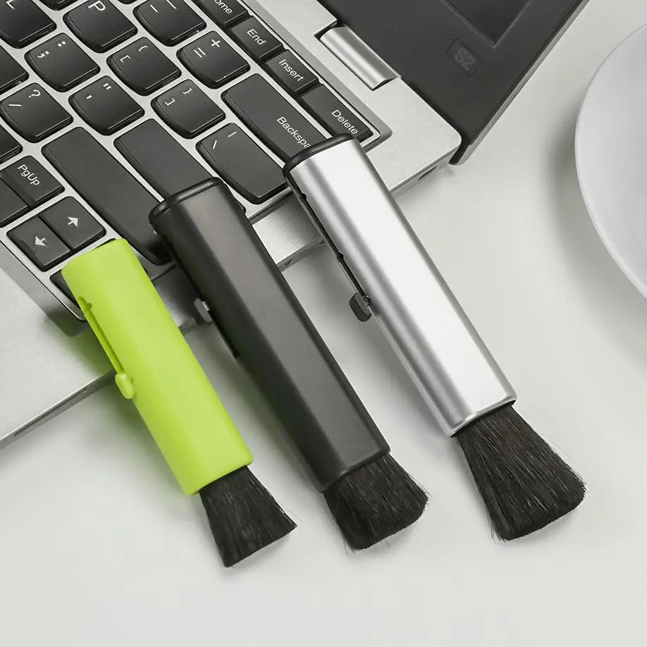 1PC Retractable Computer Cleaning Brush Car Cleaning Brush Air Conditioner Telescopic Keyboard Plastic Handle Wool Small Brush