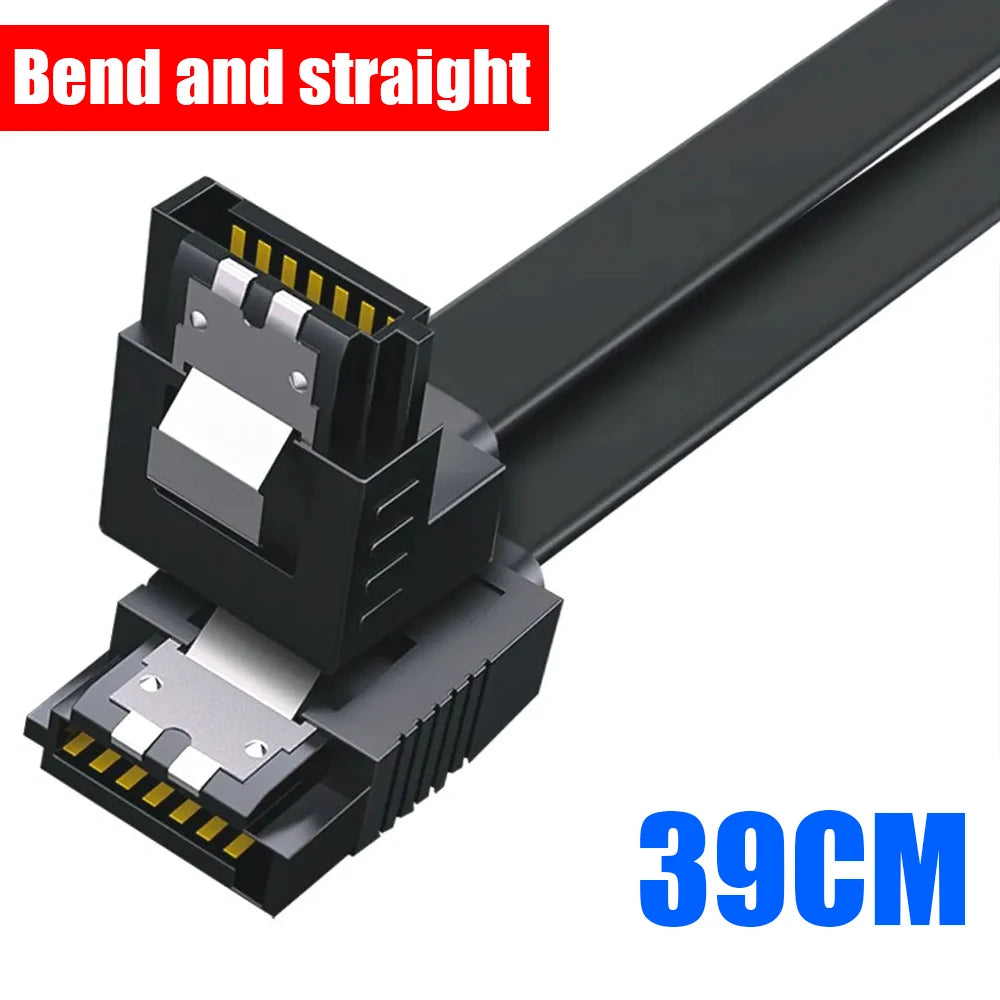 1/2PCS SATA 3.0 SATA III Data Transmission Cable for PC Laptop SATA HDD SSD Drive Writer Straight Bent 6Gbps Quick Data Cord