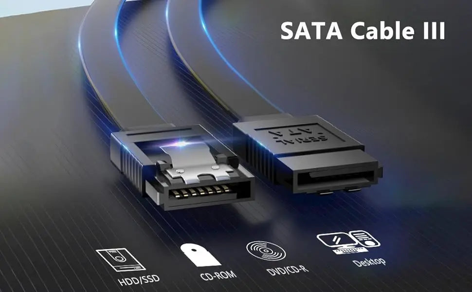 1/2PCS SATA 3.0 SATA III Data Transmission Cable for PC Laptop SATA HDD SSD Drive Writer Straight Bent 6Gbps Quick Data Cord