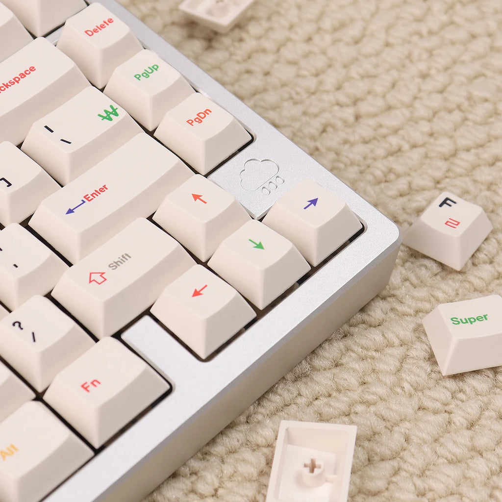 144 Keys Korean Roots PBT Cherry Keycaps Dye-Sublimated Keycap Set For Mx Cherry Switch Mechanical Keyboard 61/64/87/96/104