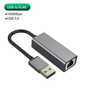 1000Mbps Ethernet Adapter USB 3.0 Type C to RJ45 Network USB Cable For MacBook PC Windows