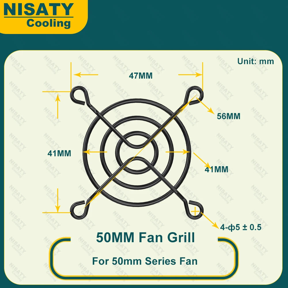 2PCS 40mm 50mm 60mm 70mm 80mm 90mm 120mm 200mm Fan Grills Black Metal Mesh Finger Guard Protective Net Computer Case Fan Grill