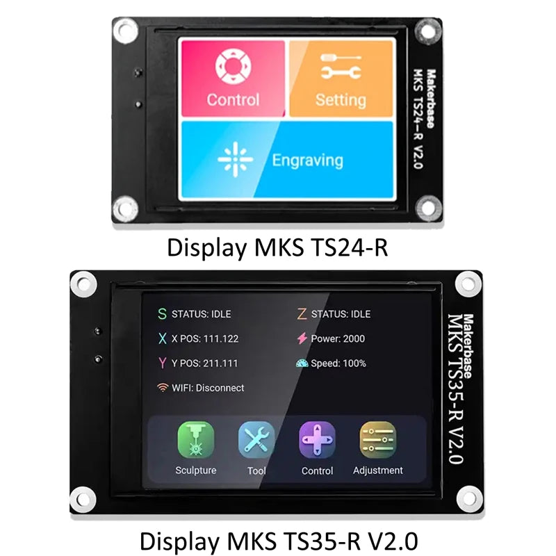 3D Printer MKS DLC32 V2.1 32bits Motherboard Offline Controller WIFI TFT Touch Screen TS24-R TS35-R for Laser Engraving Machine