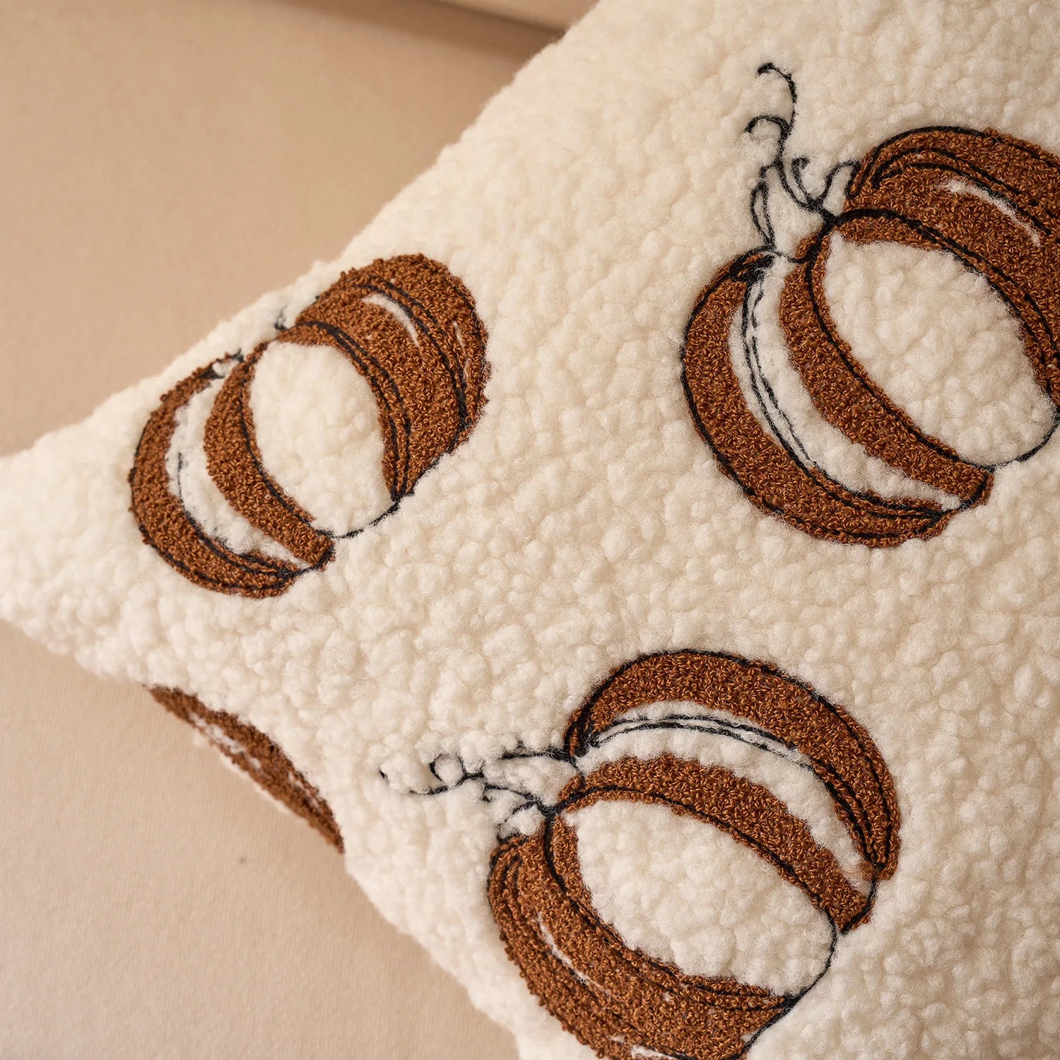 Pumpkin Throw Pillow Cover 45X45CM Autumn Plush Cushion Cover Decor Home Thanksgiving Day Decorative Pillowcase 2025 New