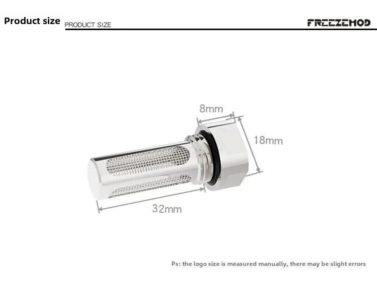 FREEZEMOD Computer Water Cooling Tank Built-in Filter, Reservoir Impurities Filtering Mesh