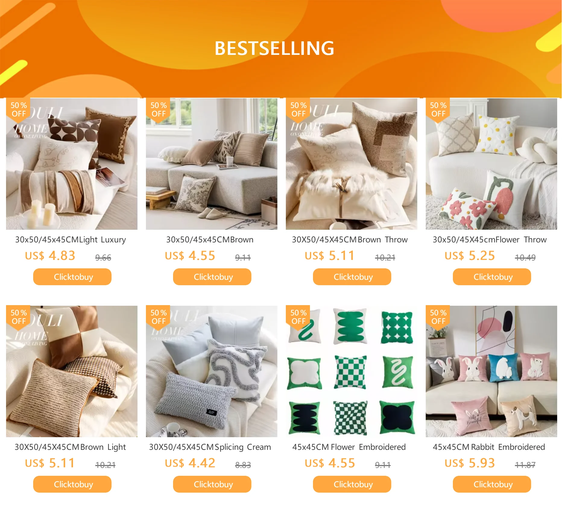 Pumpkin Throw Pillow Cover 45X45CM Autumn Plush Cushion Cover Decor Home Thanksgiving Day Decorative Pillowcase 2025 New