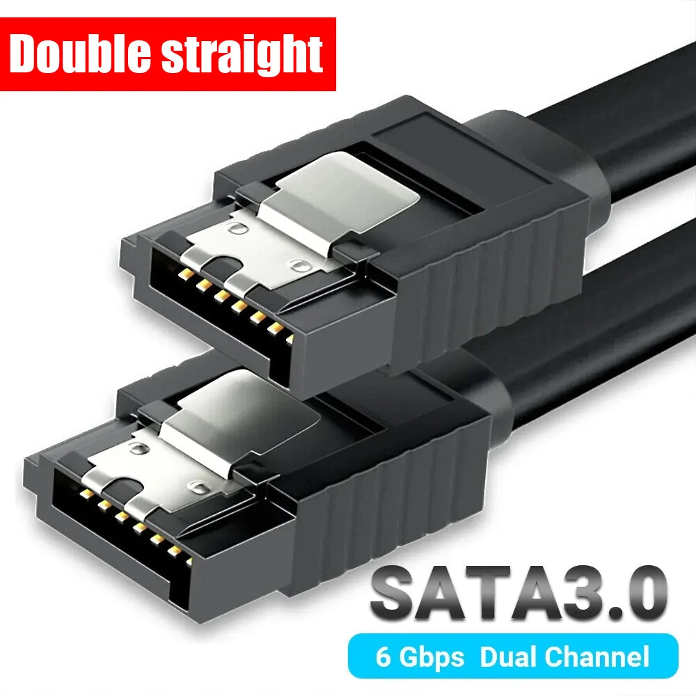 1/2PCS SATA 3.0 SATA III Data Transmission Cable for PC Laptop SATA HDD SSD Drive Writer Straight Bent 6Gbps Quick Data Cord