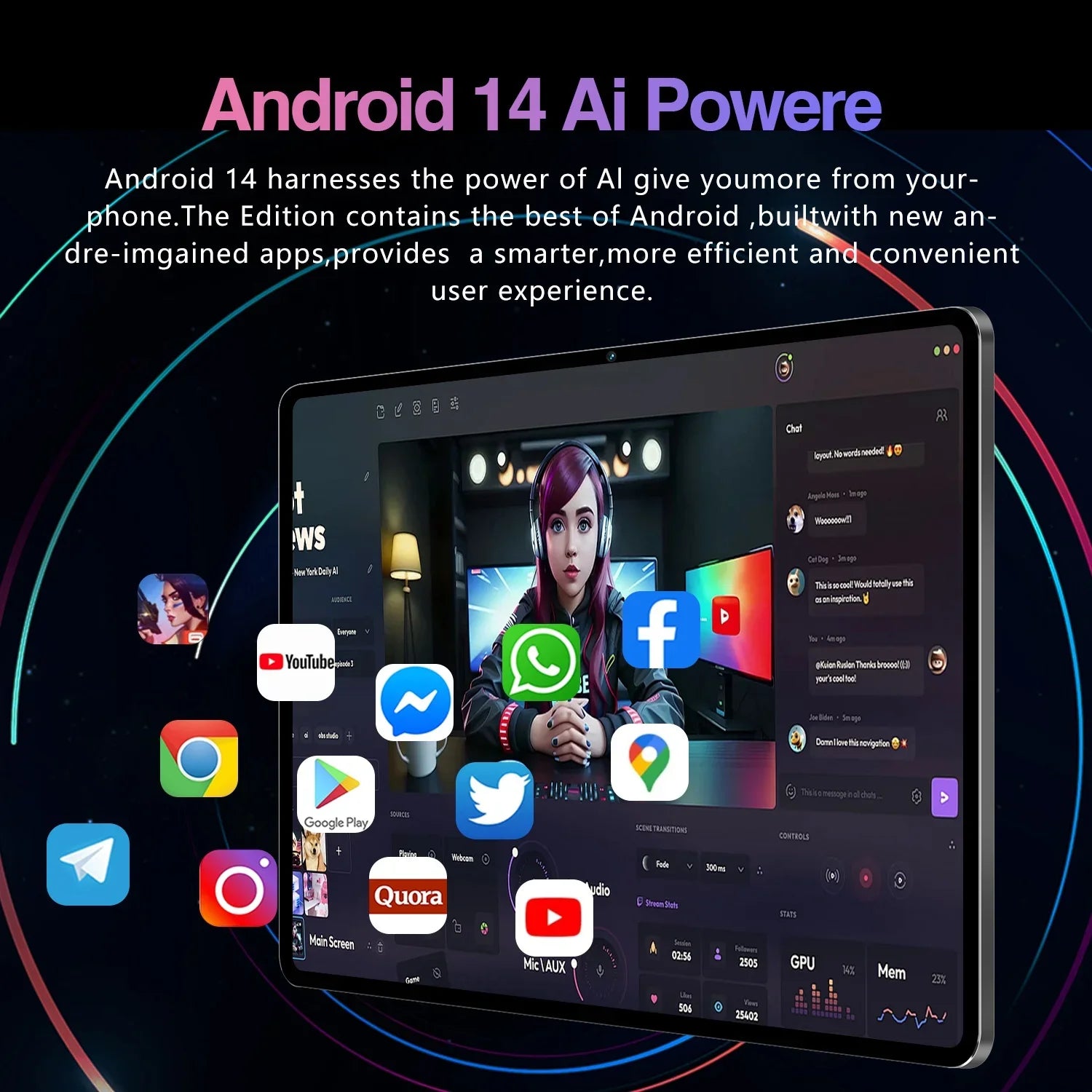 2025Global Version New Original PAD S7 PRO Tablet 11inch HD 4K Android 14 22GB+2T 20000mAh 5G Dual SIM GPS Bluetooth WiFi Tablet