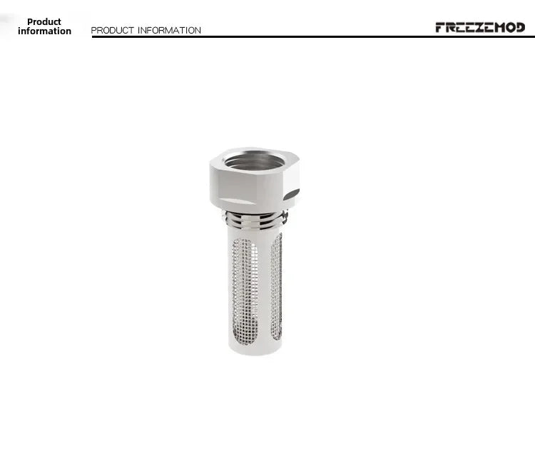 FREEZEMOD Computer Water Cooling Tank Built-in Filter, Reservoir Impurities Filtering Mesh