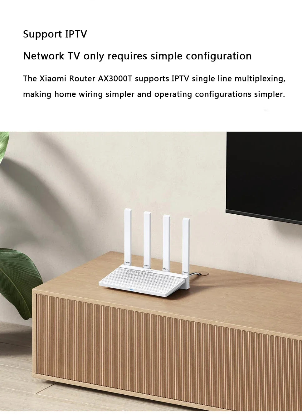 2024 NEW Original Xiaomi AX3000T Router 2.4GHz 5GHz 1.3GHz CPU 2X2 160MHz WAN LAN LED NFC Connection for Home Office Games Mi