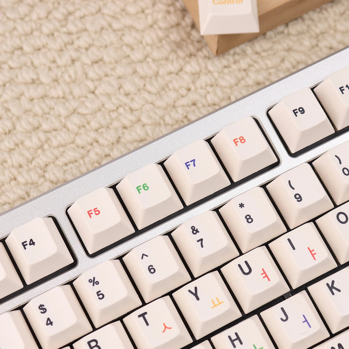 144 Keys Korean Roots PBT Cherry Keycaps Dye-Sublimated Keycap Set For Mx Cherry Switch Mechanical Keyboard 61/64/87/96/104