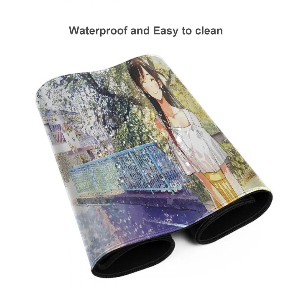 Anime Rent A Girlfriend Kanojo Okarishimasu Mizuhara Chizuru Mouse Pad Laptop PC Mice Mat Desk Keyboard Mat Anti-Slip Playmat