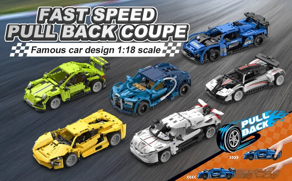 485PCS Building Blocks City Speed Car Festive Gift Giving Racing Vehicle with Super Racers Bricks Toys for Children Boy Gift