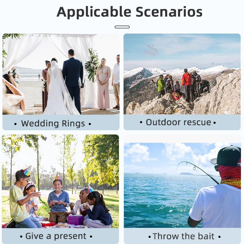 BRDRC Airdrop System for DJI Mini 4 Pro Drone Remote Thrower Casting Fish Bait/Giving Gifts/Emergency Rescue Drone Accessories