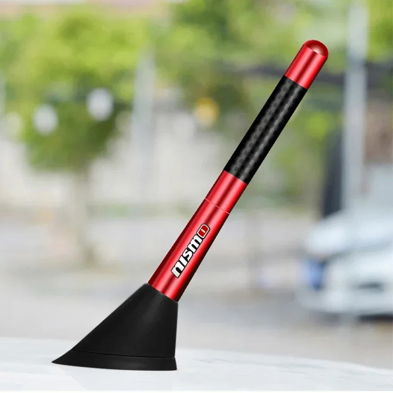 12cm Carbon Fiber Auto Roof Short Antenna Car FM Radio Antenna Aerial Radio For Nismo Nissan Qashqai Juke X-trail Tiida Teana