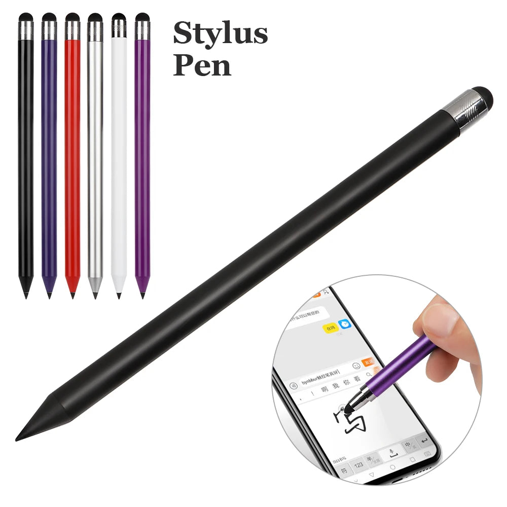 1PC High Precision Universal 2 in 1 Stylus Pen Drawing Tablet Capacitive Screen Caneta Touch Pen Smart Pencil Accessories