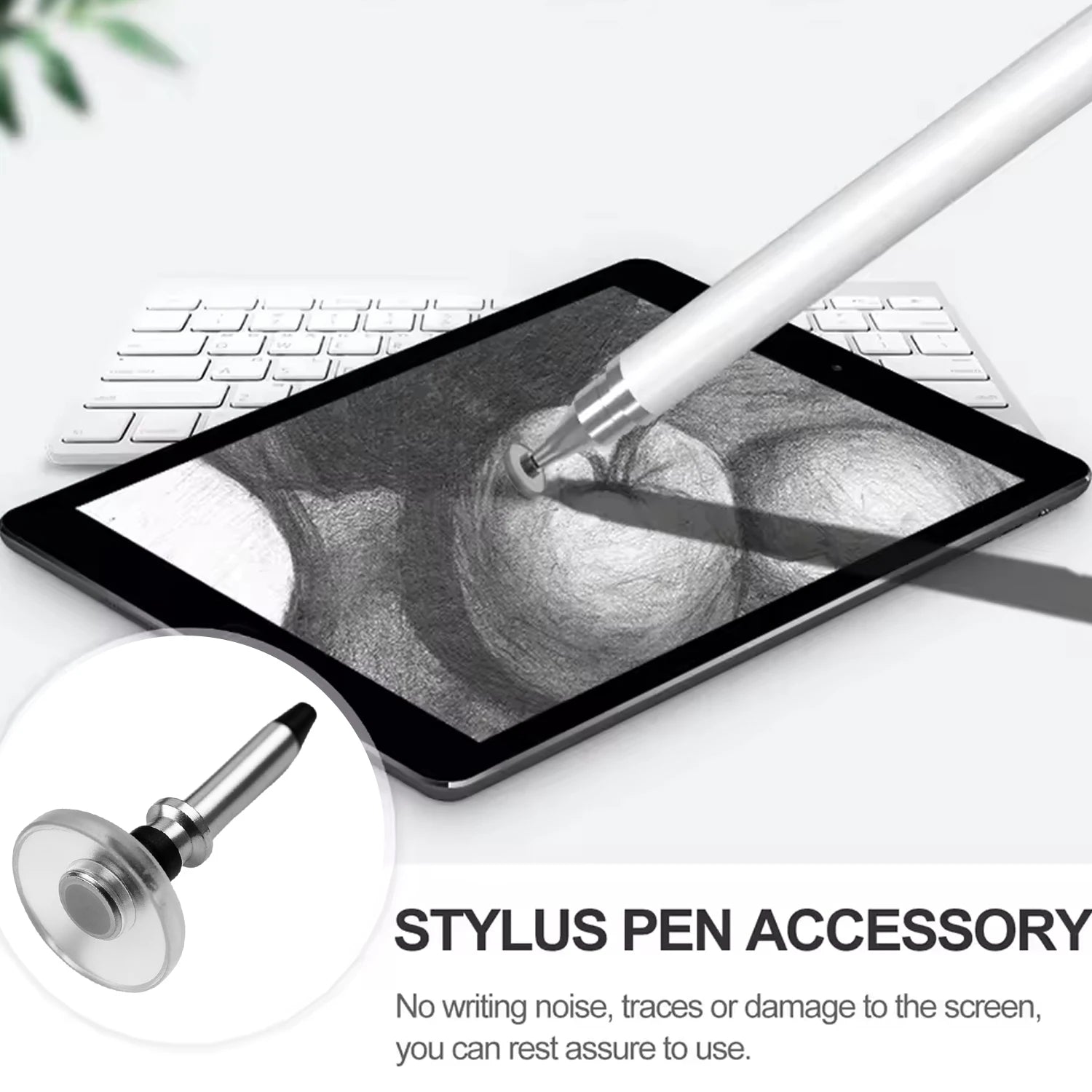 20/10/1PCS Universal Magnetic Stylus Replacement Disc Tips Stylus Pen Nib Round Shape Touch Screen Pen Tip for Phone Tablet PC