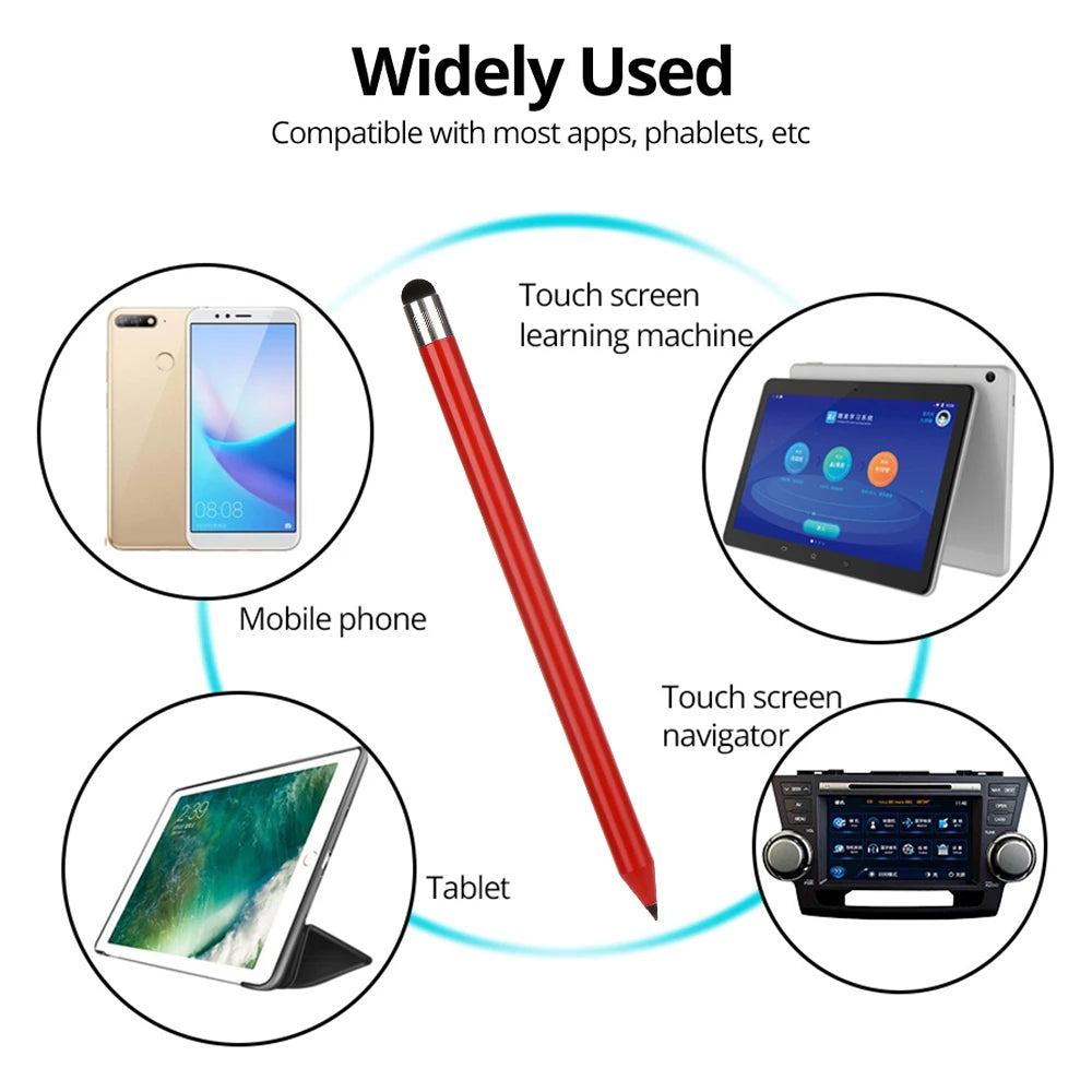 1PC High Precision Universal 2 in 1 Stylus Pen Drawing Tablet Capacitive Screen Caneta Touch Pen Smart Pencil Accessories