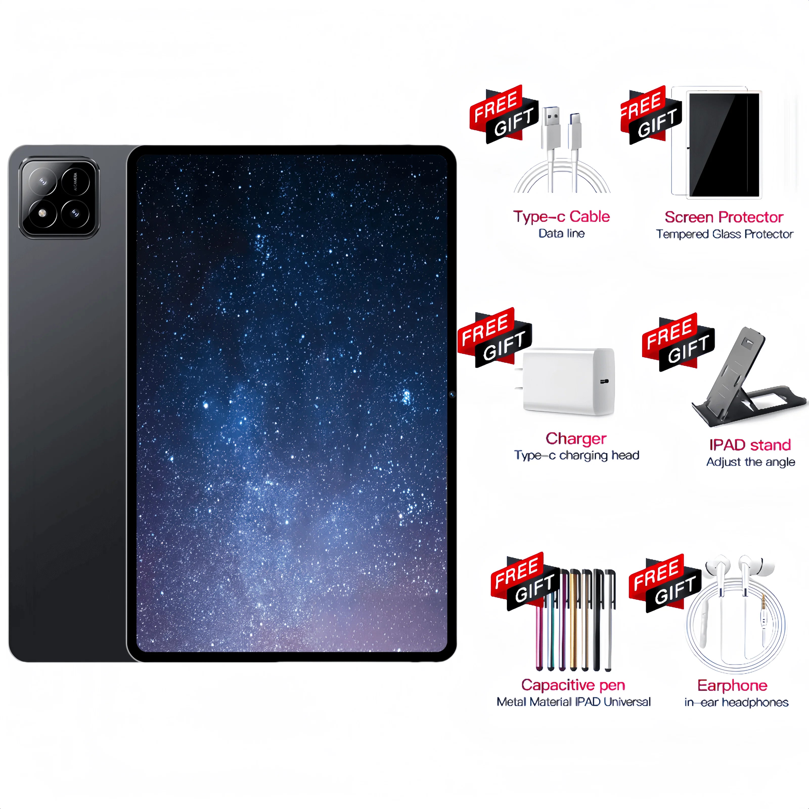 2025 Original Global version PAD 7S Ultra Snapdragon 8GEN3 Android 15 Tablet 11 Inch HD 2 GB+2 TB 20000 mAh 5G Dual SIM Wifi Tables PC