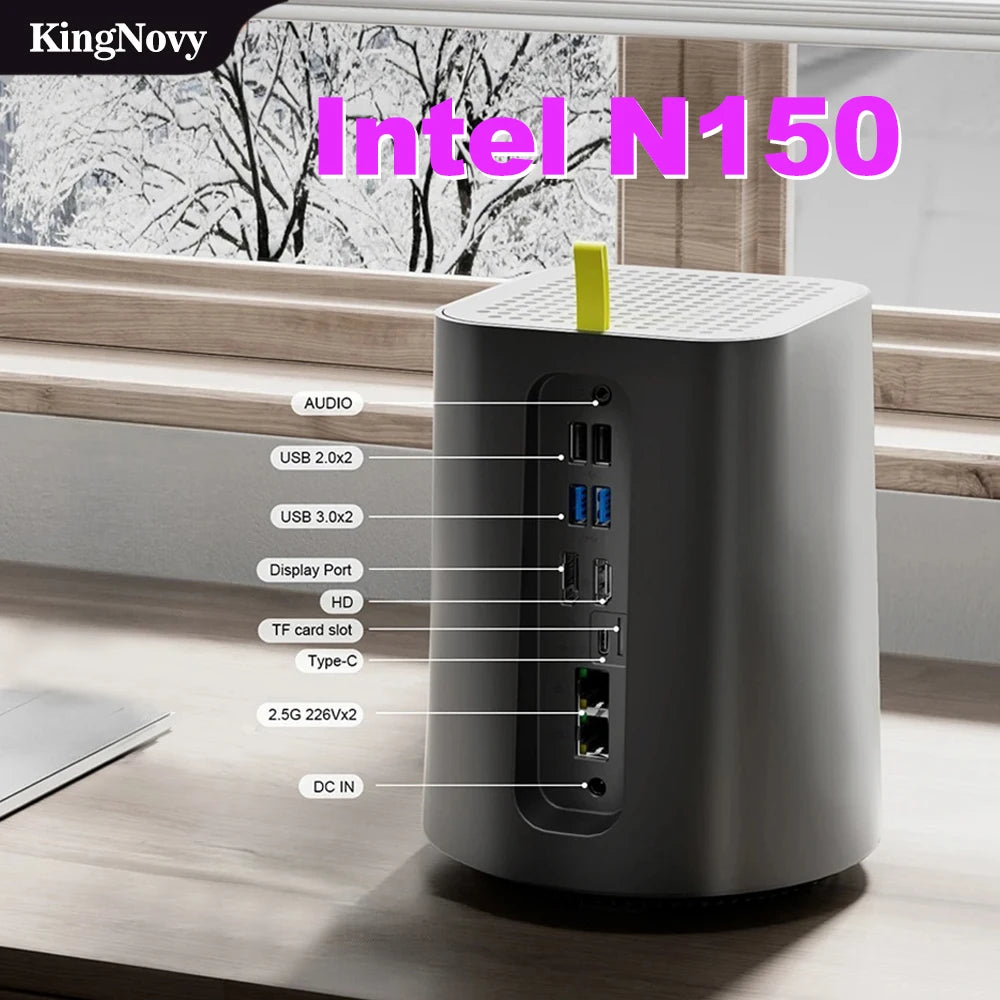 2-Bay NAS AMD Ryzen 7 5825U Mini PC Intel N150 2x i226-V 2x2.5G RJ45 Firewall  Server Network Storage Private Cloud Windows 11