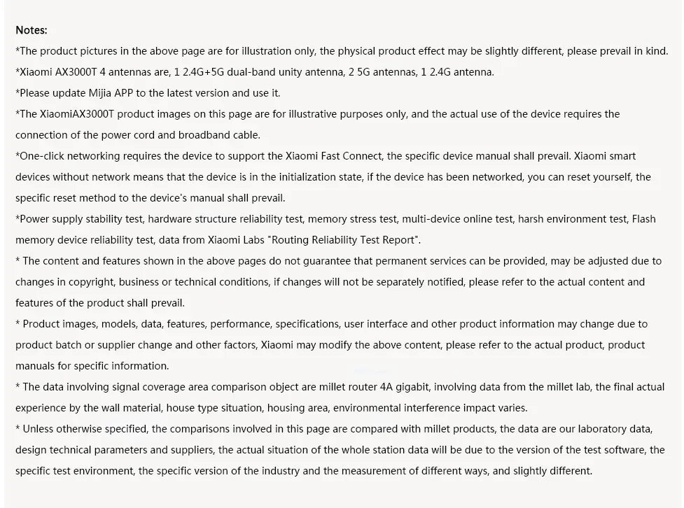 2024 NEW Original Xiaomi AX3000T Router 2.4GHz 5GHz 1.3GHz CPU 2X2 160MHz WAN LAN LED NFC Connection for Home Office Games Mi