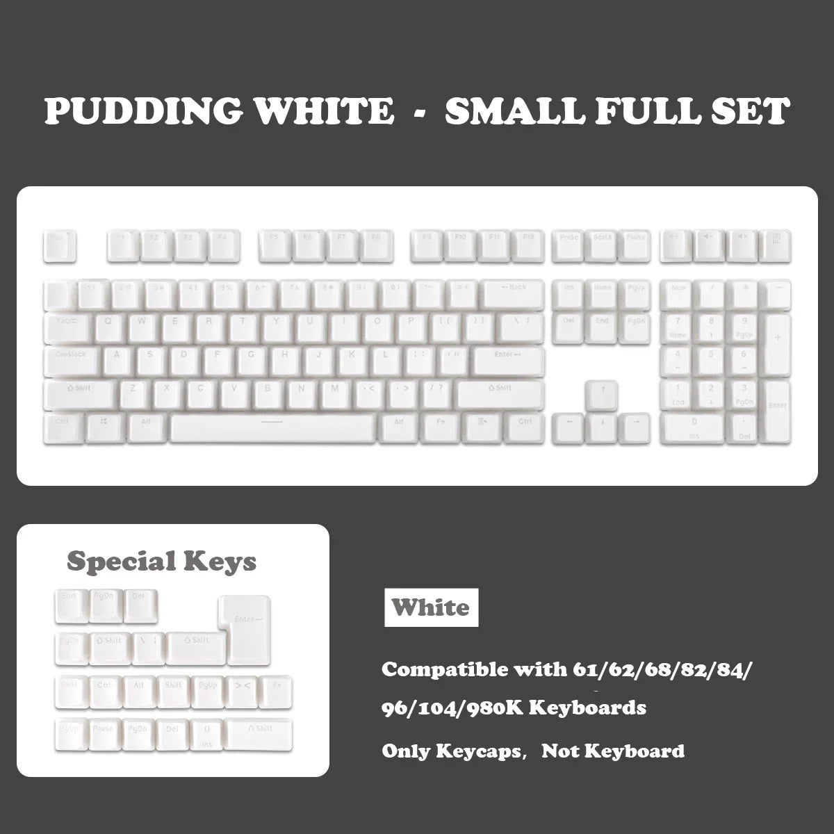 129 Keys Pudding Keycaps OEM Profile PBT Double Shot Keycap For Mx Switch Mechanical Keyboard ISO Layout RGB backlit Key Caps