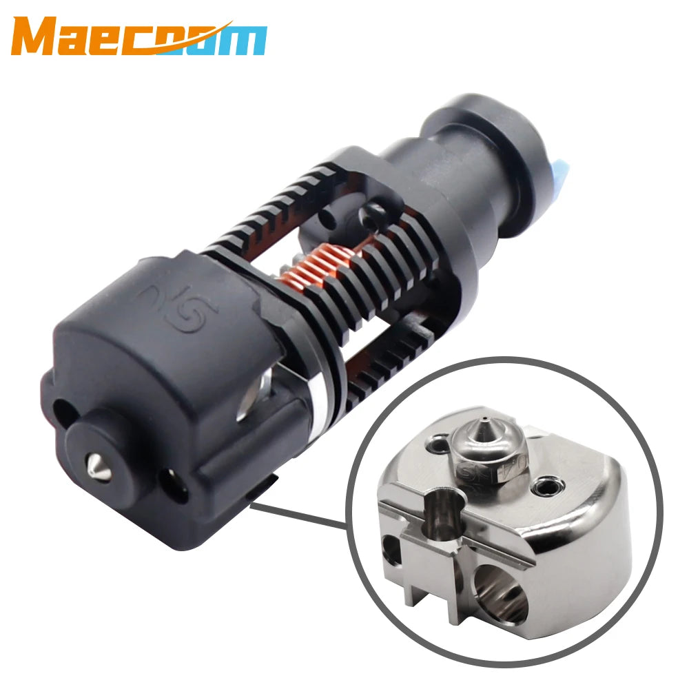 3D Printer Parts Red Lizard K1 V6 Hotend Assembled Plated Copper Hotend for Titan Voron Prusa I3 MK3 Extruder