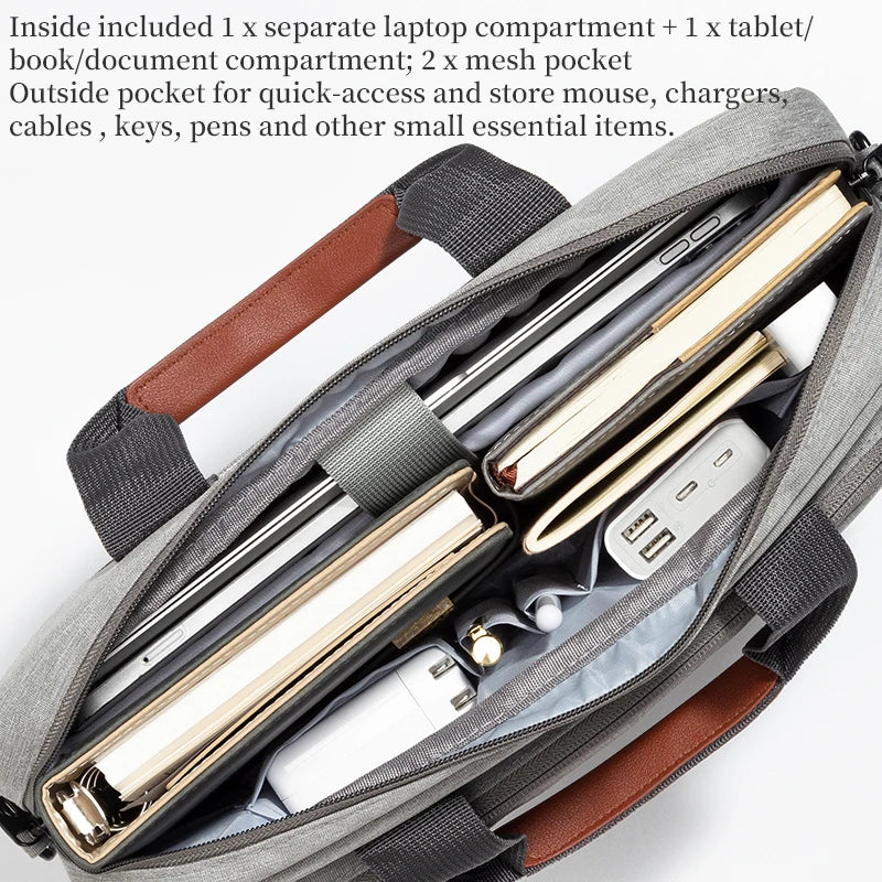 14 15.6 inch Laptop Shoulder Bag for MacBook Pro 14.2 M4 A3112 A3401 A3185 HP Stream Pavilion Lenovo ThinkPad Yoga HP EliteBook