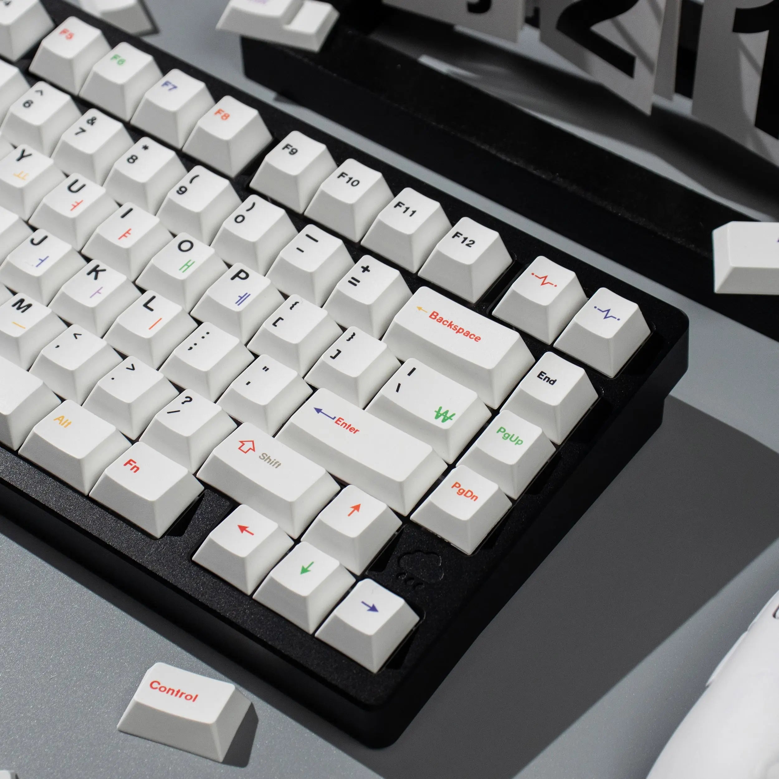 144 Keys Korean Roots PBT Cherry Keycaps Dye-Sublimated Keycap Set For Mx Cherry Switch Mechanical Keyboard 61/64/87/96/104