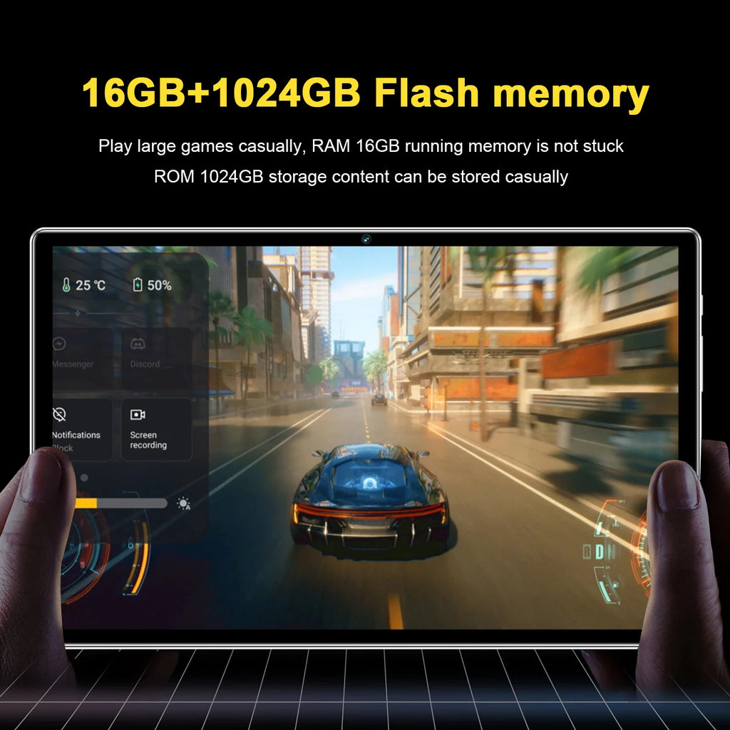 2025 NEW Original Pad 11 Pro Tablet 11.0 inch HD 2.5K Snapdrago 8gen2 Android 13 16GB+1T 10000mAh 5G Dual SIM WiFi GPS Tablet PC