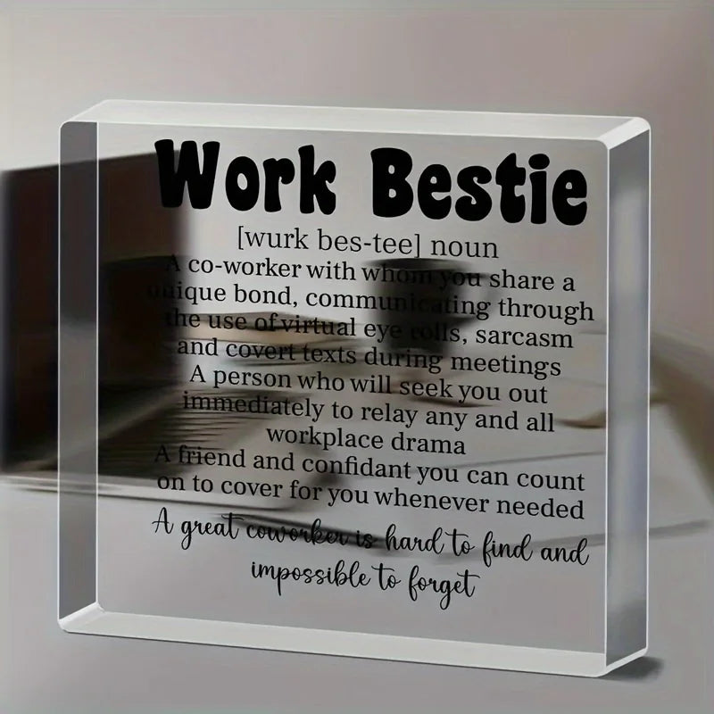 1pc,Work Bestie Gifts Coworkers Leaving Farewell Going Away Goodbye Retirement Promotion Thank You Appreciation Gifts for Friend