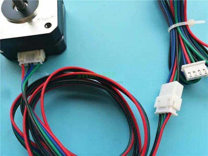 1Pc NEMA 17 Stepper Motor Extension Line , XH2.54 4P Extension Cable, Male to Female Plug Connection Line 1M 3D Pinter Parts