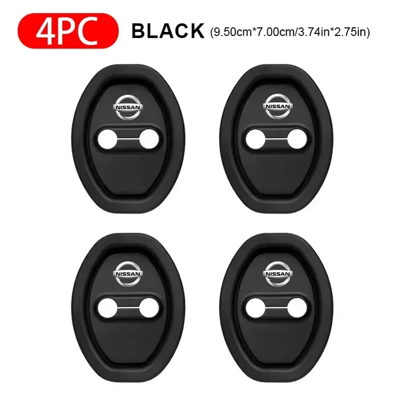 2/4Pcs Car Silicone Door Lock Cover Auto Emblem Accessories For Nissan Qashqai Nismo X-Trail T32 T31 J10 J11 Juke Altima Note
